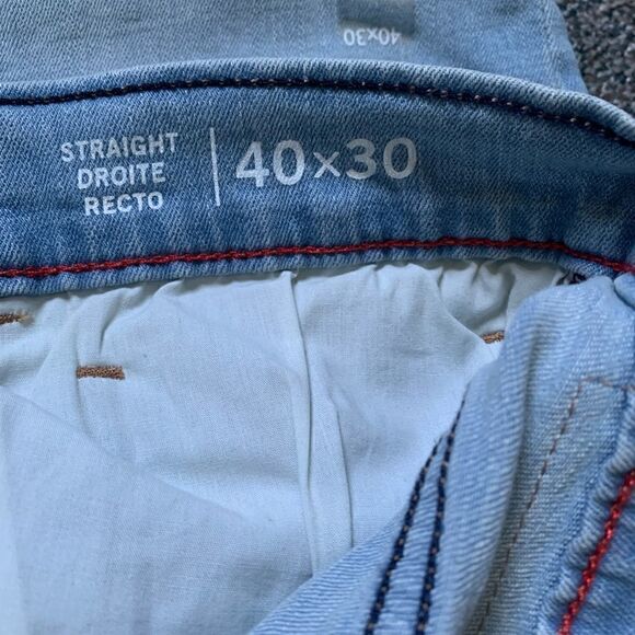 NWT! PLUS Women’s Tommy Hilfiger Straight Leg Blue Jeans 40x30 - Picture 6 of 7